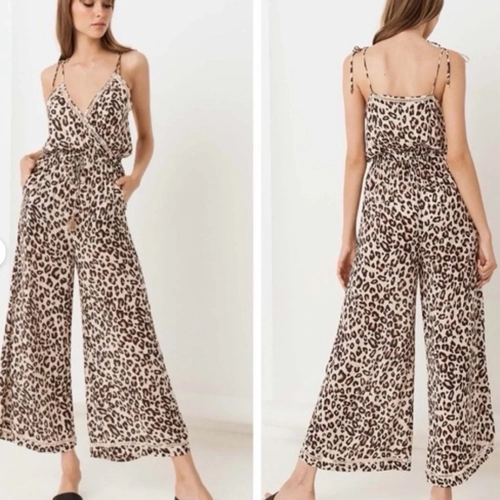 Spell & The Gypsy Bodhi Leopard Jumpsuit - Picture 2 of 4